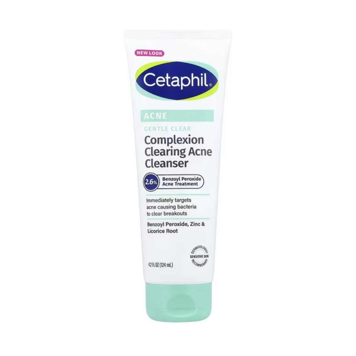 Cetaphil Complexion Clearing Acne Cleanser 2.6% Benzoyl Peroxide Acne Treatment 124ml
