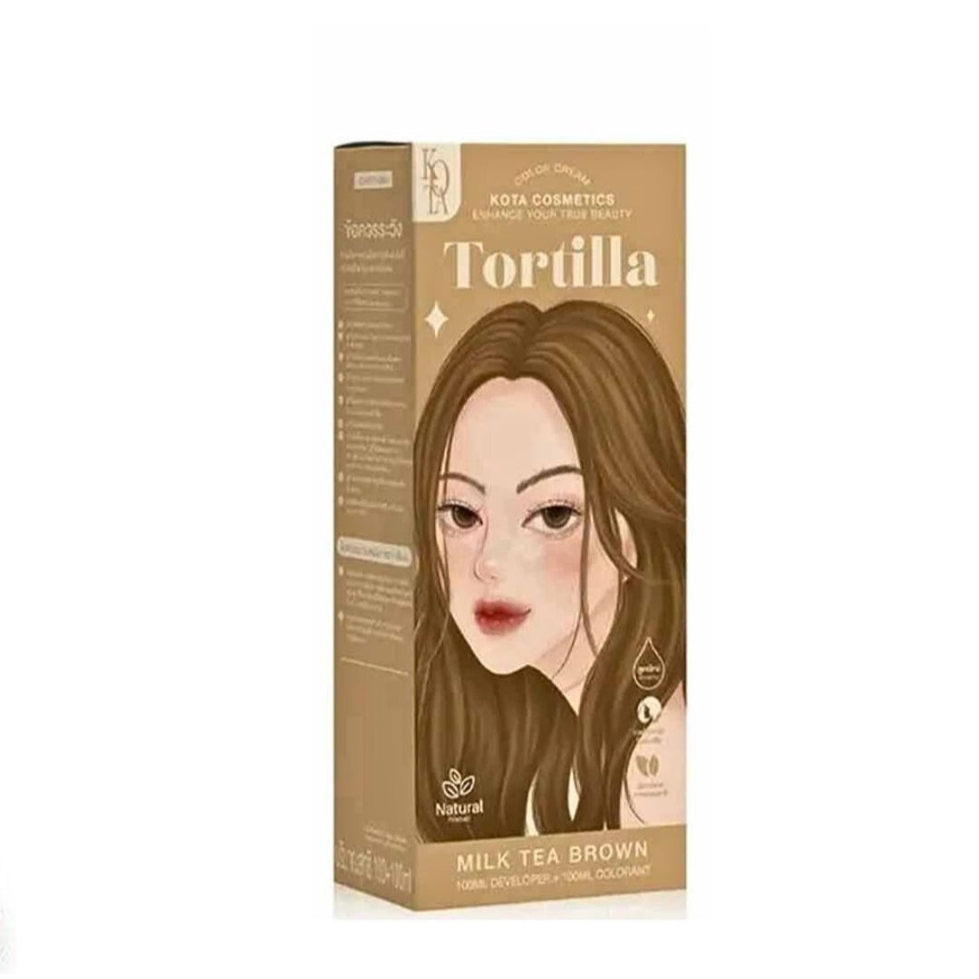 Kota Cosmetics Hair Color Cream Tortilla Milk Tea Brown 100ml