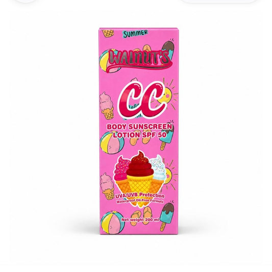 Walnut's Cc Body Sunscreen Lotion (pink) 200ml