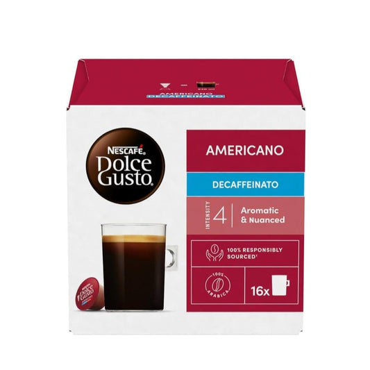 Nescafe Dolce Gusto Americano Decaf Coffee Pods (16 X 8g) 128g