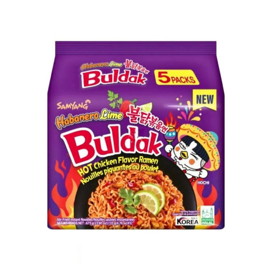 Samyang Buldak Habanero Lime (5pcsx135g)