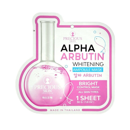 Ps Alpha Arabutin Whitening Ampoule Mask 1pcs