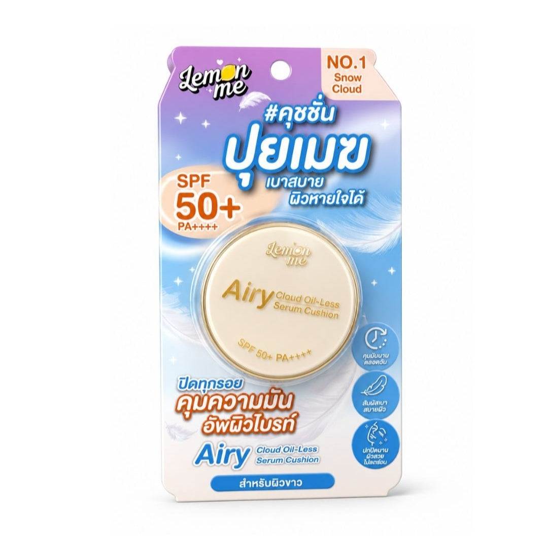 Lemon Me Air Cloud Oil-less Serum Cushion No.1 Snow Cloud 4.5g