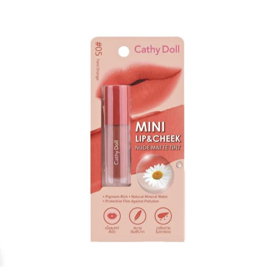 Cathy Doll Mini Lip & Cheek Nude Matte Tint (05) 2.1g