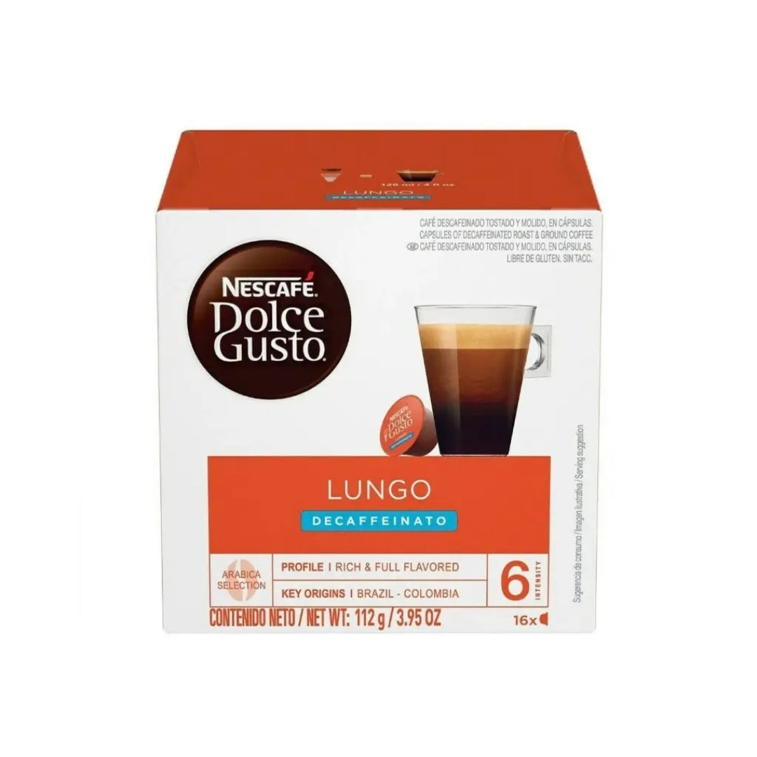 Nescafe Dolce Gusto Lungo Decaffeinato 112g