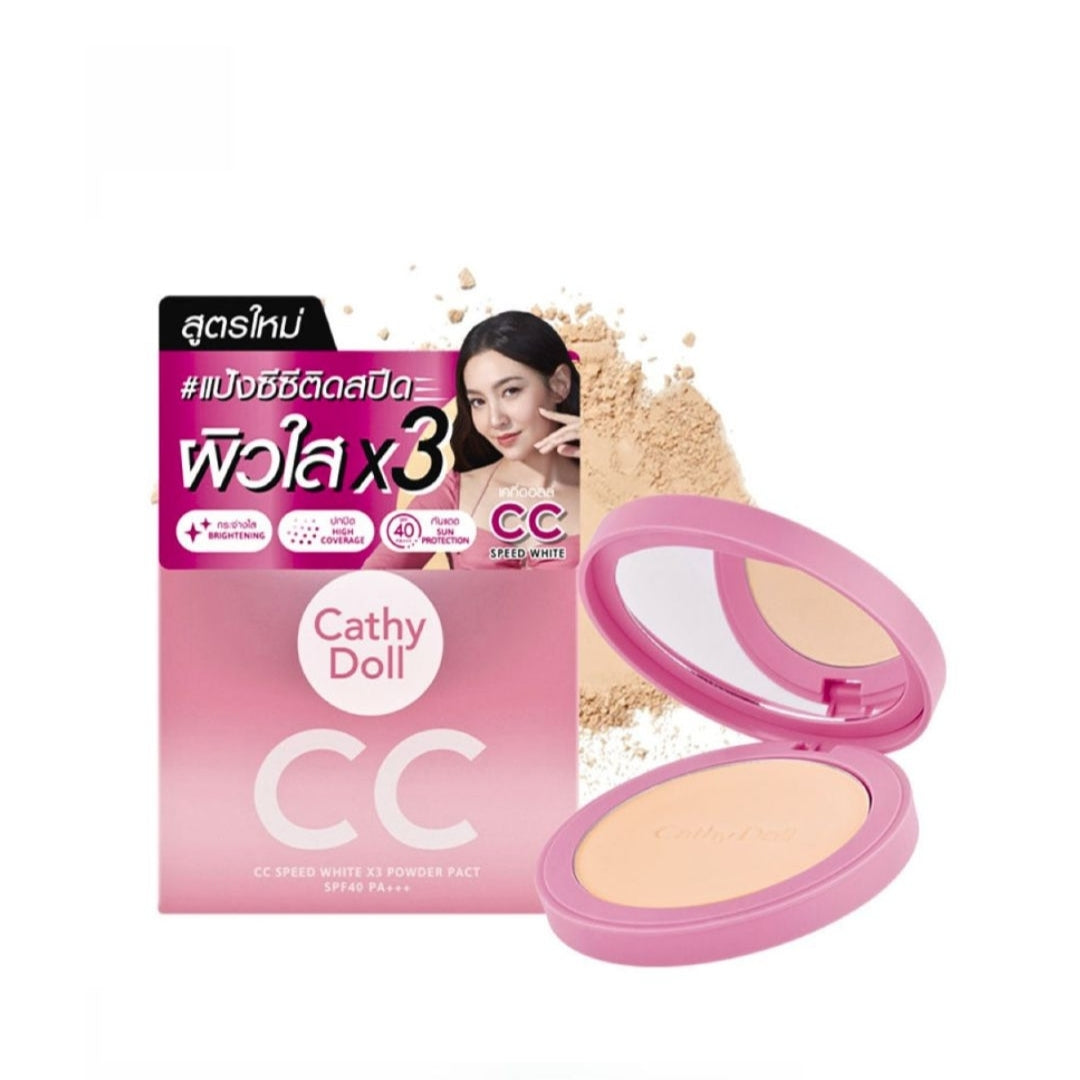 Cathy Doll Cc Speed Whitex3 Powder Pact Spf40 Pa++ (23natural

Beige) 12g