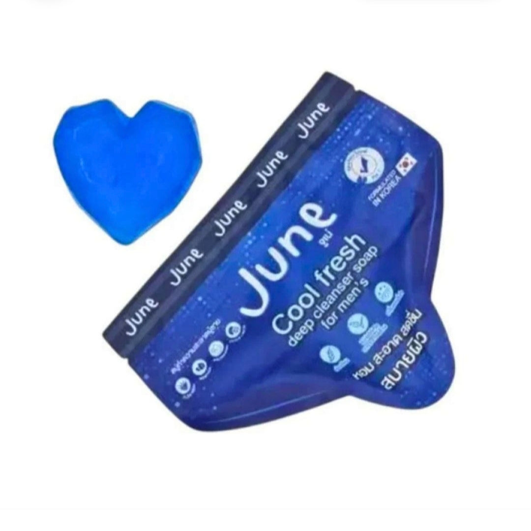 June Cool Fresh Deep Cleanser Soap For Men's 50g