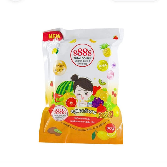 8888 Total Double Vitamin B3,c, E, Skin Soap 80g
