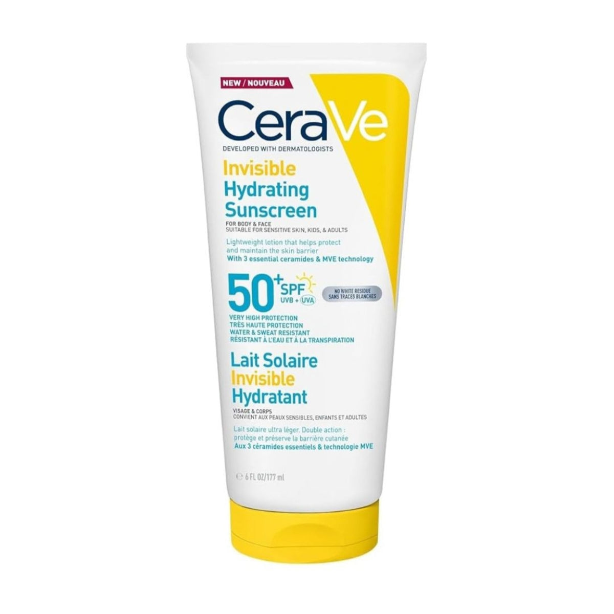 Cerave Invisible Hydrating Sunscreen Spf 50+ 177ml