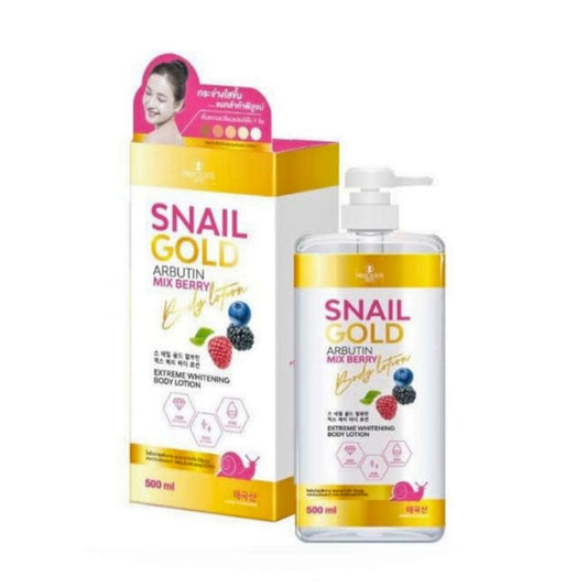 Precious Skin Snail Gold Arbutin Mix Berry Body Lotion 500ml