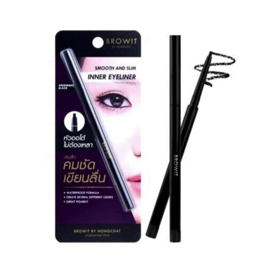 Browit Smooth And Slim Inner Eyeliner (midinight Black) 0.1g