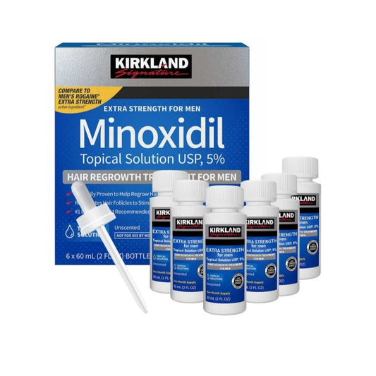 Kirkland Minoxidil For Men Hair Regrowth Treatment Liquid Extra Strength 5% Topical Solution