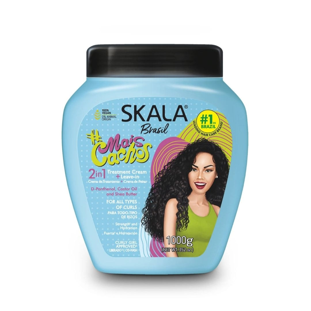 Skala Expert Mais Cachos 2-in-1 Conditioning Treatment Cream & Leave-in For Defined Curls (1000 MI)