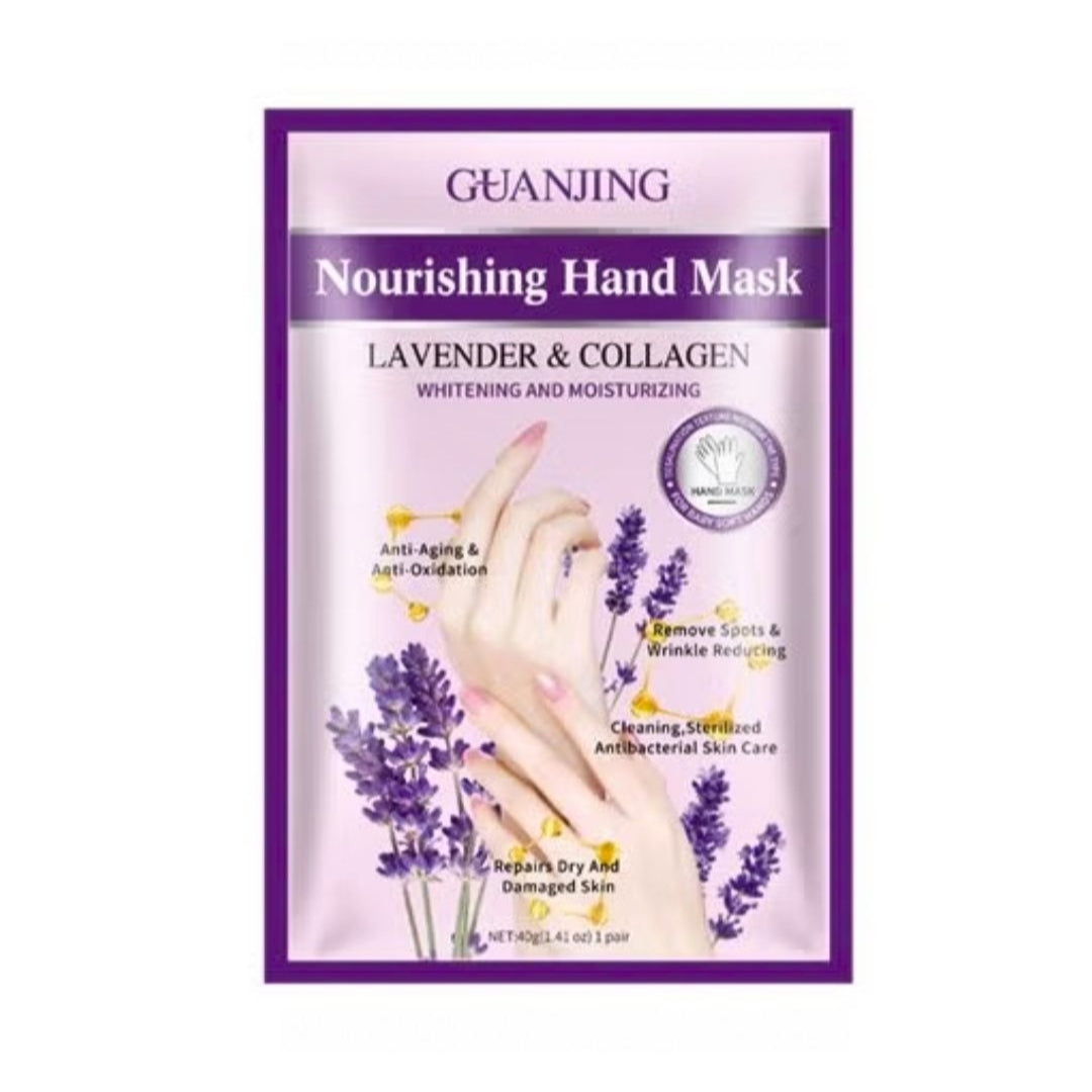 Guanjing Lavender & Collagen Whitening & Moisturizing Hand Mask 40g