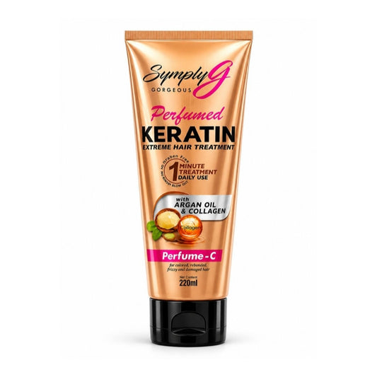 Symply Gorgeous Keratin Extreme Hair Treament With Argan Oil & Keratin Collagen Perfume -c 220ml