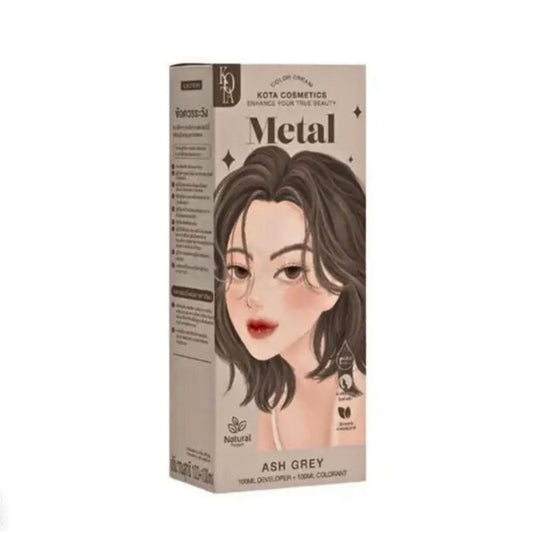 Kota Cosmetics Hair Color Cream Metal Ash Grey 100ml