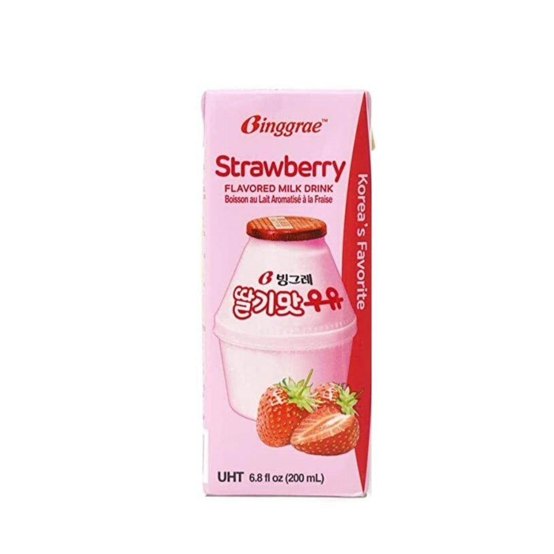 Binggrae Strawberry Flavored Milk 200ml