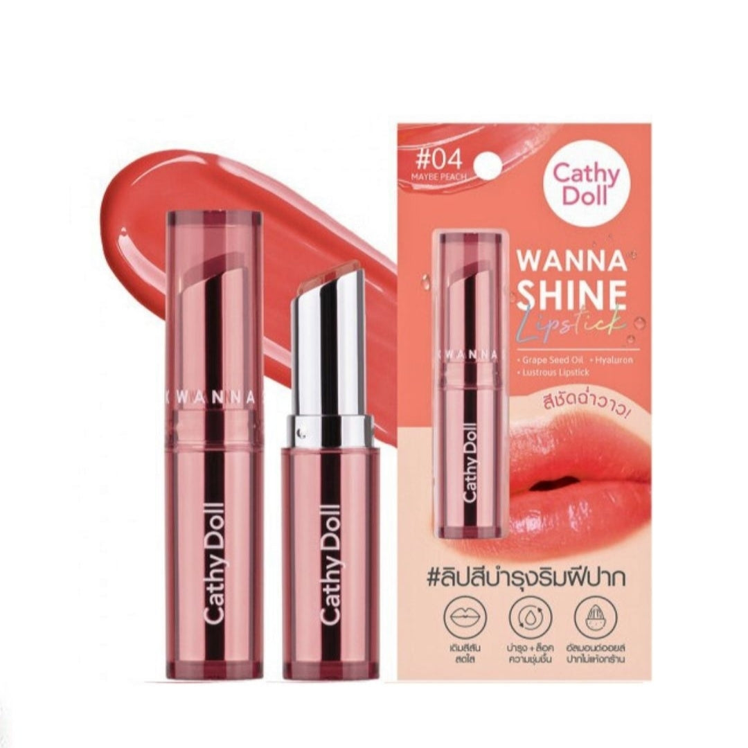Cathy Doll Wanna Shine Lopstick (04) 3g