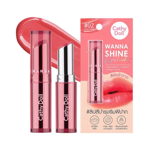 Cathy Doll Wanna Shine Lipstick (no.02) 3g