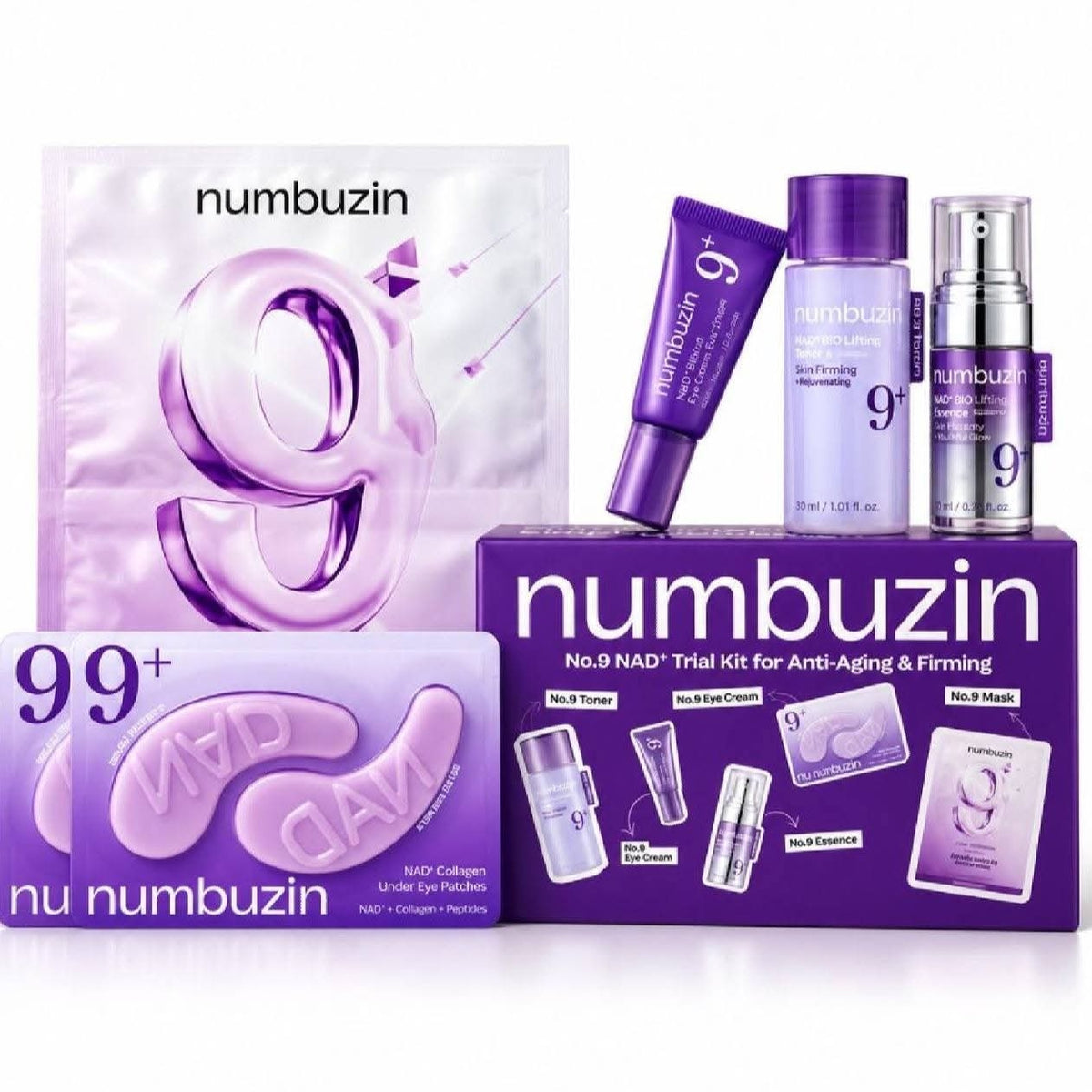 Numbuzin No.9 Nad+ Trial Kit For Anti-aging & Firming